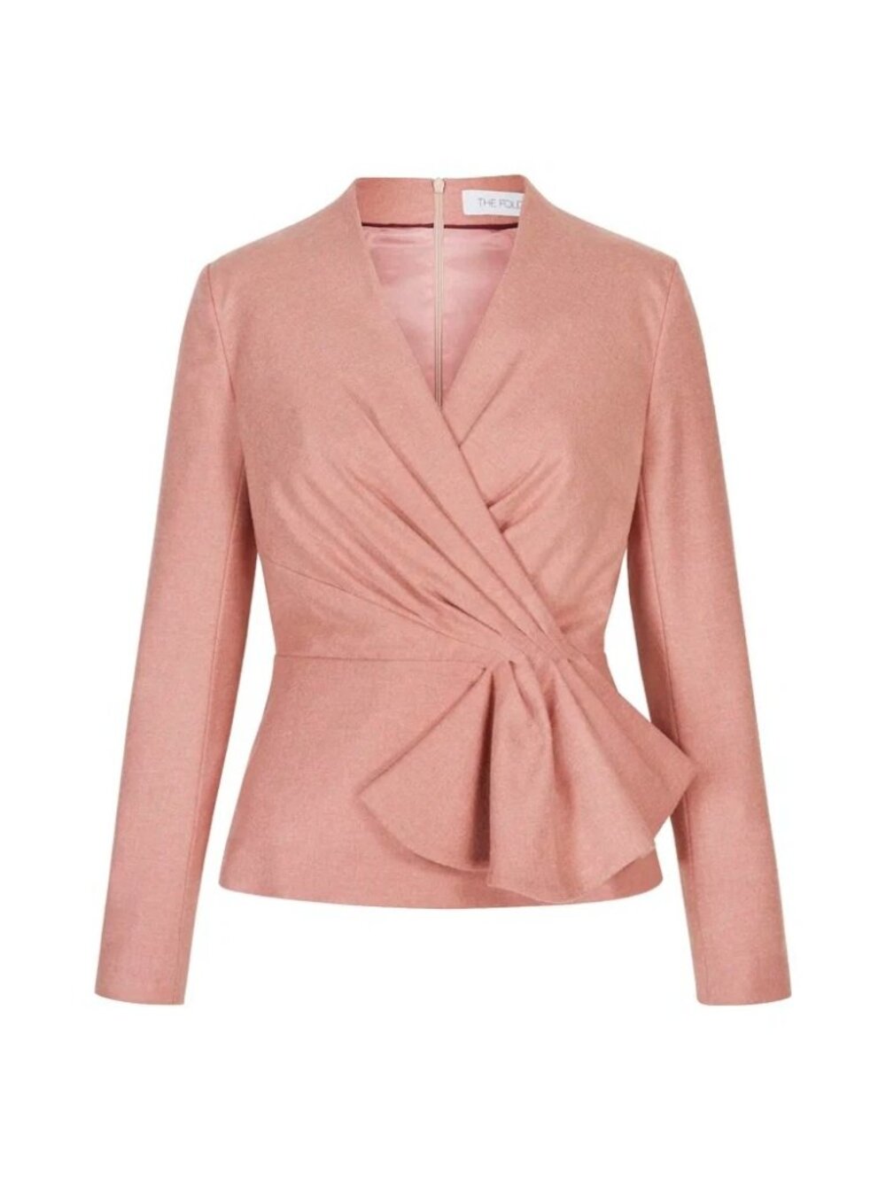 The Fold London Raleigh Wool Waist Detail Blouse Top UK 12 US 8